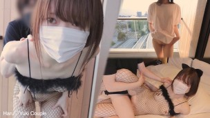 『20歳現役JDが初めての露出SEXで興奮絶頂♡』素人カップル/露出/野外SEX/美少女/色白美乳/女子大生/中出し/コスプレ/フル動画は36分/일본여대생과질내사정섹스