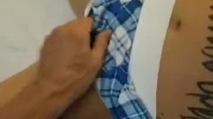 Warming up the blindfolded neighbors hotwife in a hotel